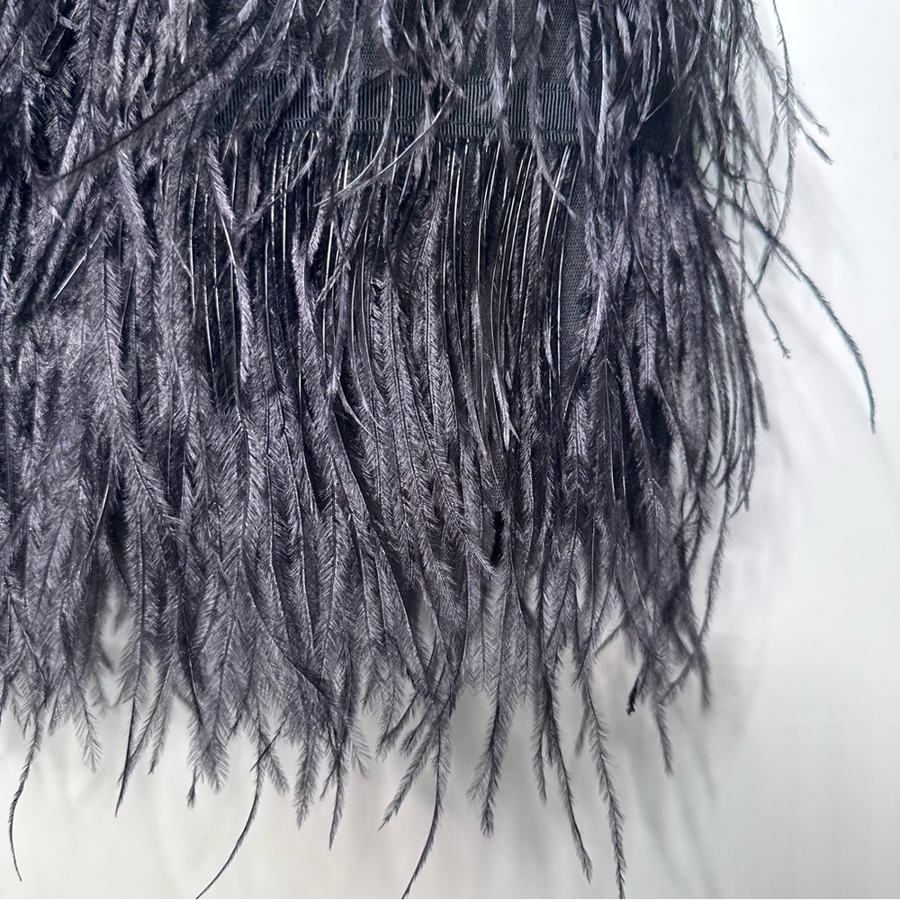 Sail to Sable Black Feathered Dress - Picture 6 of 12